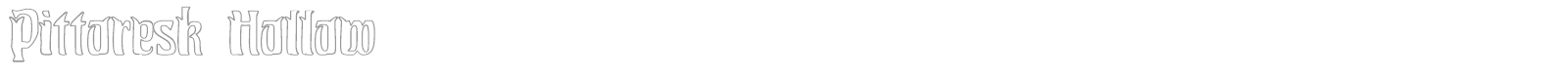 Pittoresk font preview